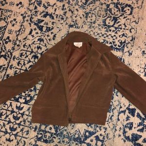 Brown suede jacket